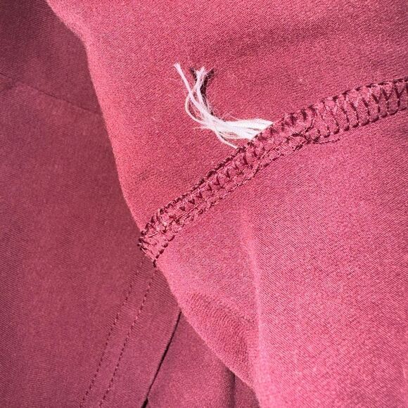 Aritzia TNA Long Sleeve Burgundy Crop Top - Picture 7 of 7